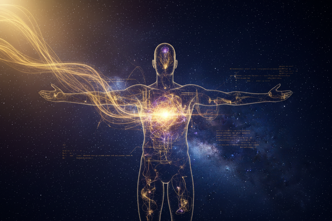 Menschliche Silhouette mit leuchtendem Unterbewusstsein – Das Paradigm nach Bob Proctor
